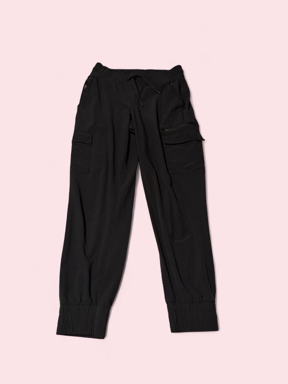 all in motion Black Cargo Jogger Pants with Drawstring Waist